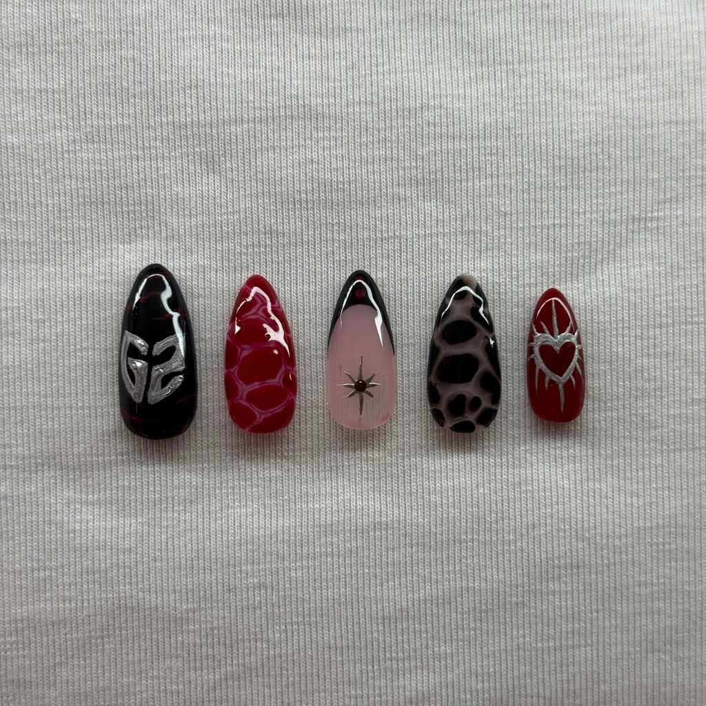 G2 Red Handmade Press On Nails - Valorant Champions Tour 2025