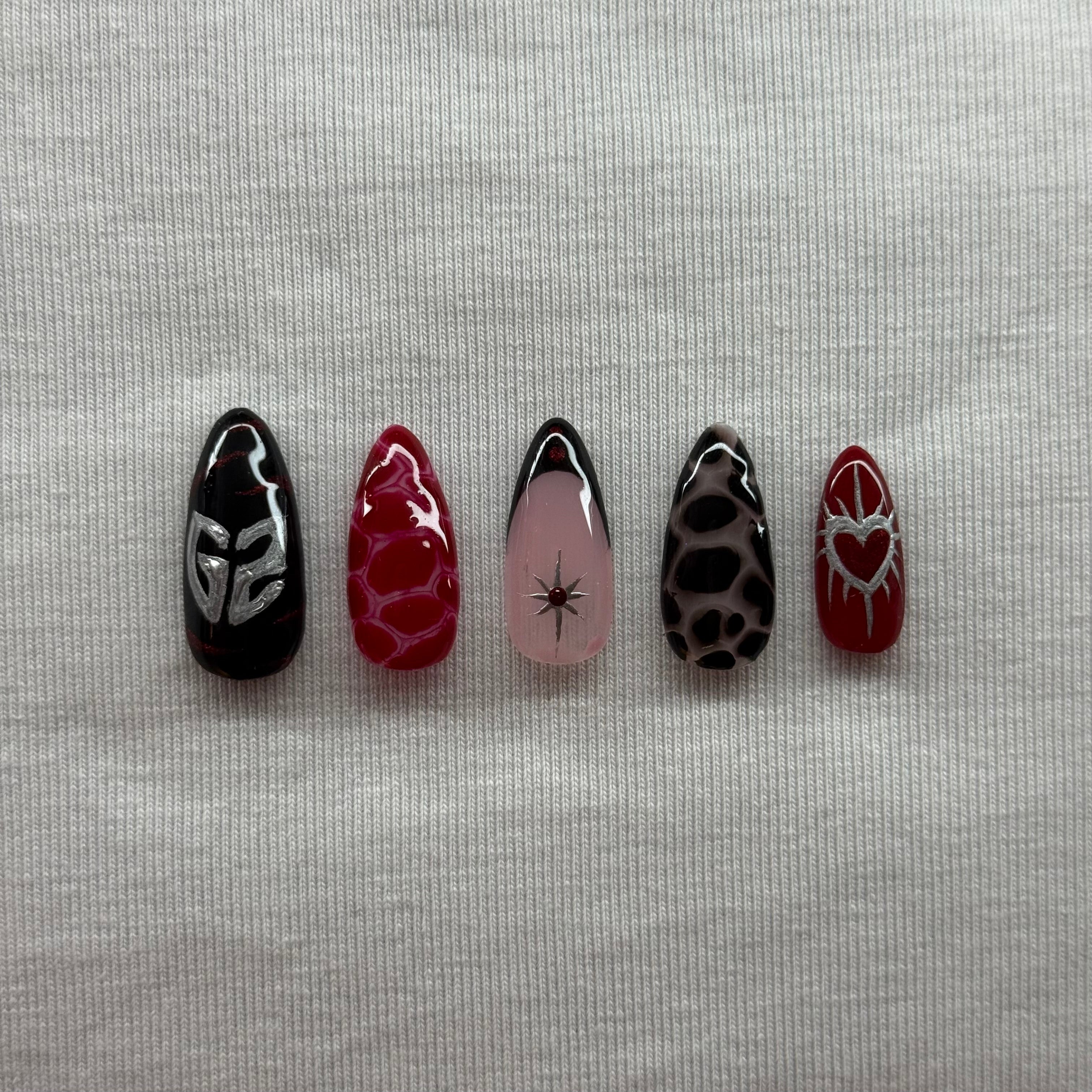 G2 Red Handmade Press On Nails - Valorant Champions Tour 2025