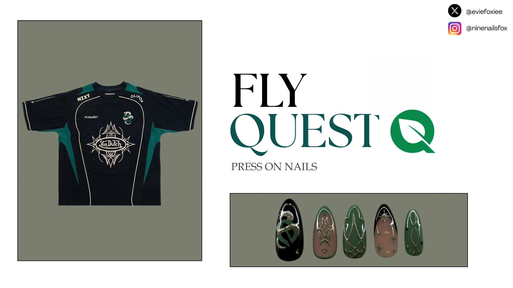 Fly Quest Handmade Press On Nails - League Of Legends