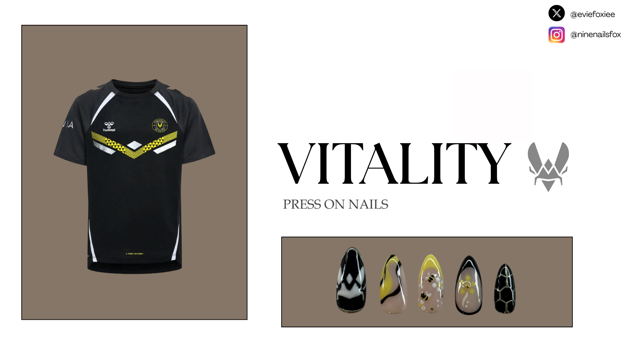 Vitality Handmade Press On Nails - Valorant VCT 2025